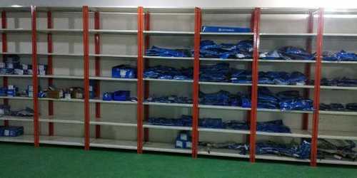 Powder Coated Slotted Angle Rack - Durable Steel, Adjustable 4-Tier Design , Perfect for Heavy-Duty Storage Needs