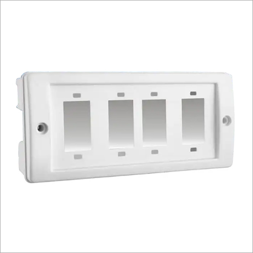 4 Way Gang Box - Oversized for Multiple Devices, Durable New Design - Available in White and Various Colors