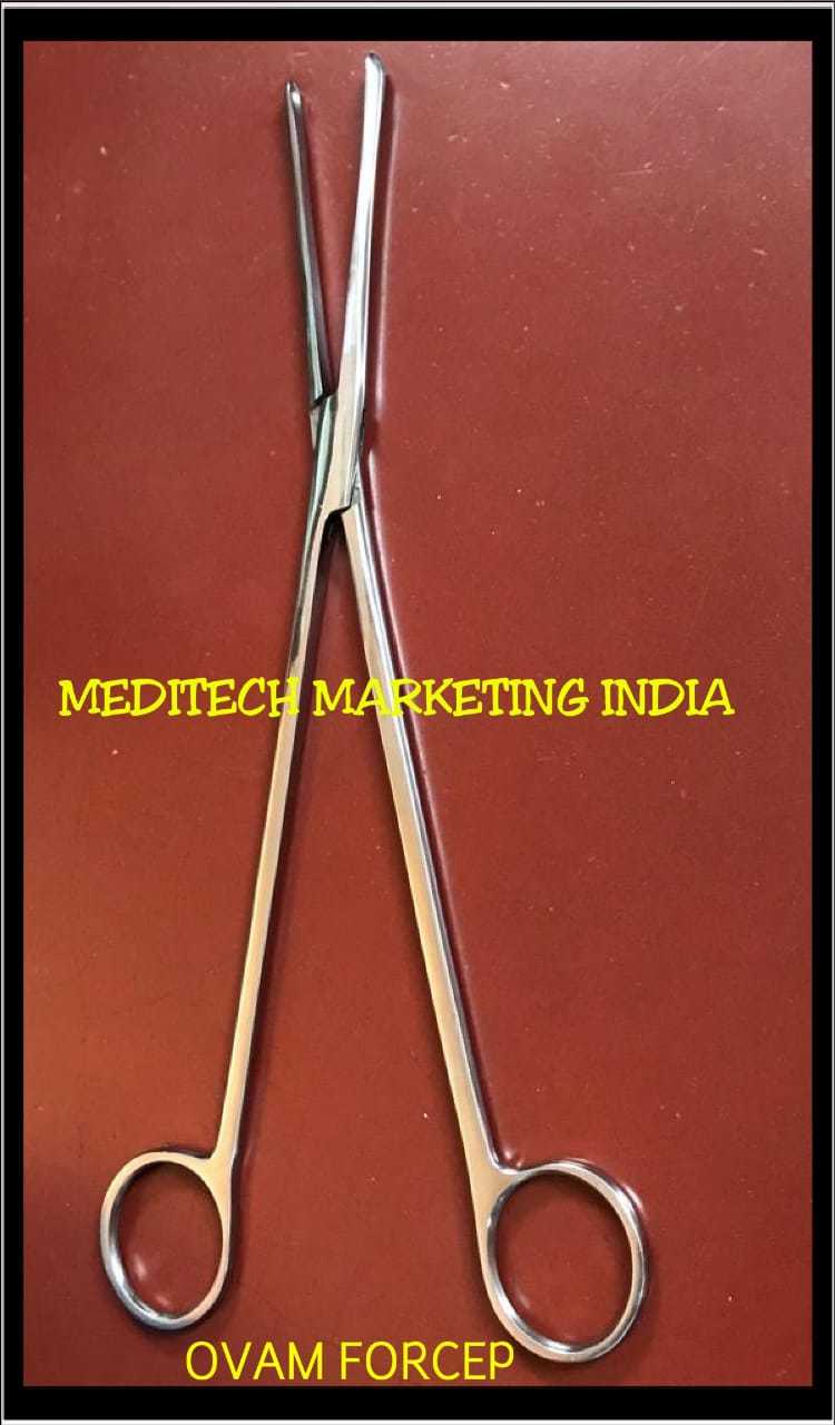 Ovum Forceps - Steel, 10 Inches | Weight: 50g, Type: Basic Surgical Instruments, Use Type: Hospital, Contract Manufacturing Service Available
