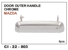 Door Outer Handle Chrome Mazda Vehicle Type: 4 Wheeler