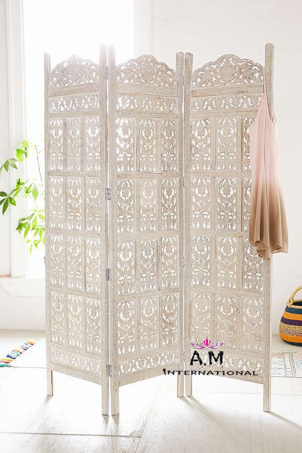 Handcrafted White Partition Application: Interior