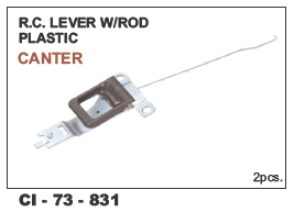 Rc Lever w/Rod Plastic Canter - Plastic Material, 4-Wheeled Vehicle Compatibility | Warranty Included, Ideal for Vehicle Control Systems