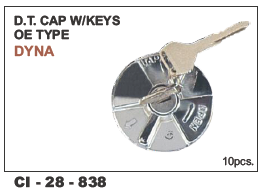 Dt Cap W/keys Oe Type Dyna - 4 Wheeler Vehicle Compatibility | Warranty Included, Reliable Design For Enhanced Functionality