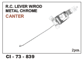 Rc Lever w/Rod Metal Chrome Canter - Metal Chrome Design | Vehicle Type: 4 Wheeler, Warranty Included