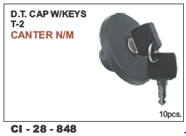 Dt Cap w/keys Type-2 Canter n/m - 4 Wheeler Design, Warranty Included | Durable Structure, Enhanced Security Features