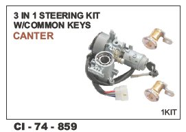 3 In 1 Steering Kit W/Common Keys Canter Vehicle Type: 4 Wheeler