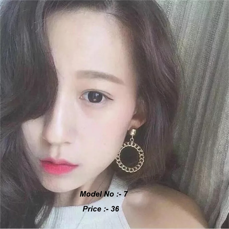 Chain Circle Hoop Earrings
