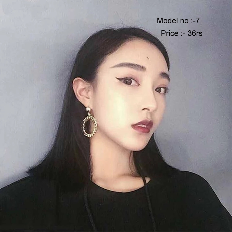 Chain Circle Hoop Earrings