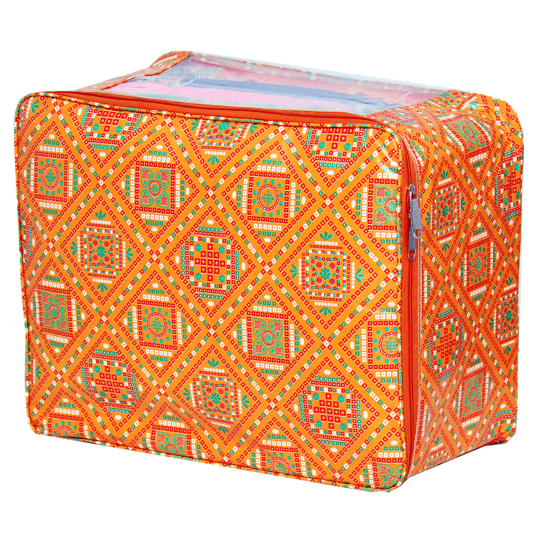 Multi Saree Cover - Laminated Material, 17x14x9 Inches | Glossy Finish, Crystal Clear Packaging, Heavy-duty Capacity For Easy Handling