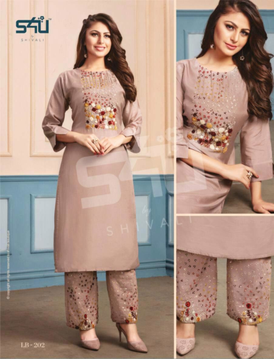 Dry Cleaning Fancy Designer Kurti With Pant