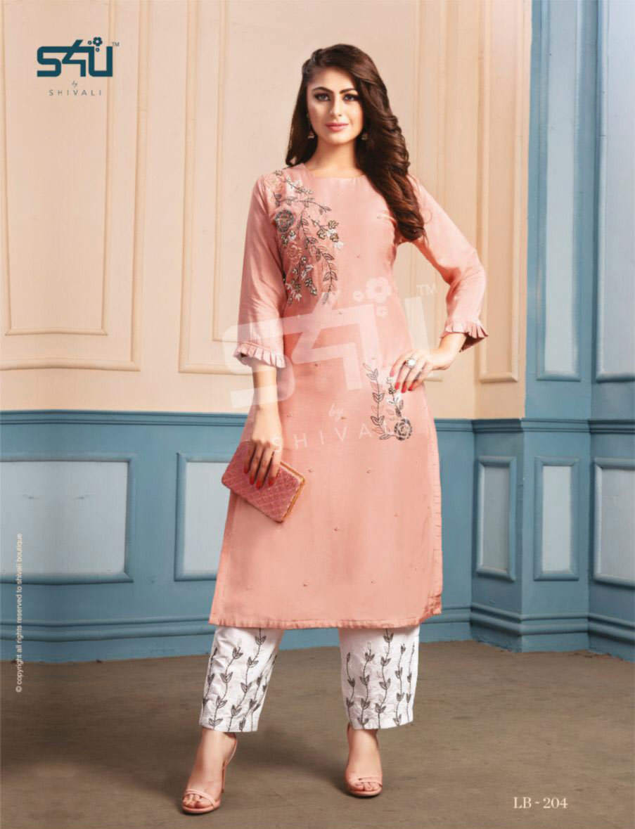 Dry Cleaning Fancy Designer Kurti With Pant
