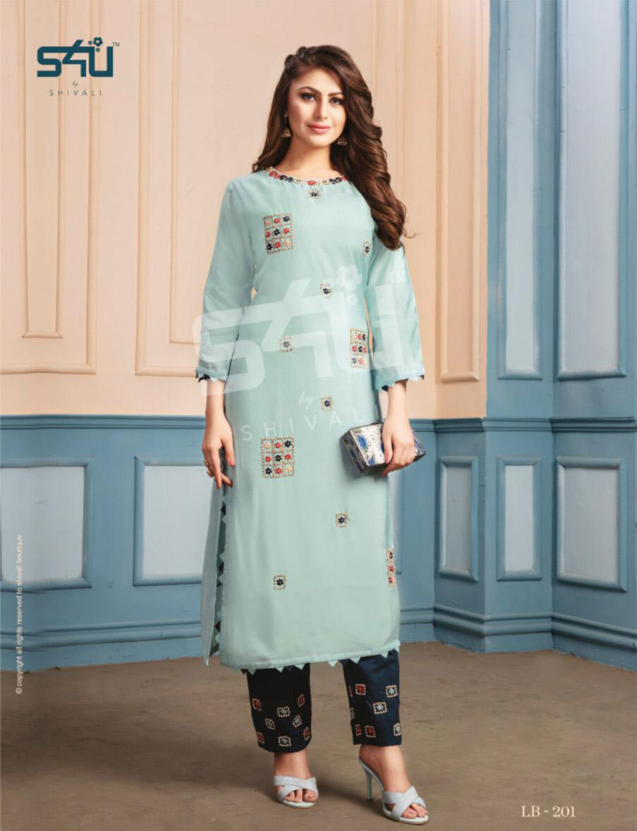 Dry Cleaning Fancy Designer Kurti With Pant