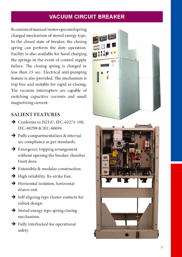 Vacuum Circuit Breaker Panel - Mild Steel, 1600x1200x2000 Mm | 11kv Rated Voltage, 1250 Amp Output, Powder Coated Finish, 1-year Warranty