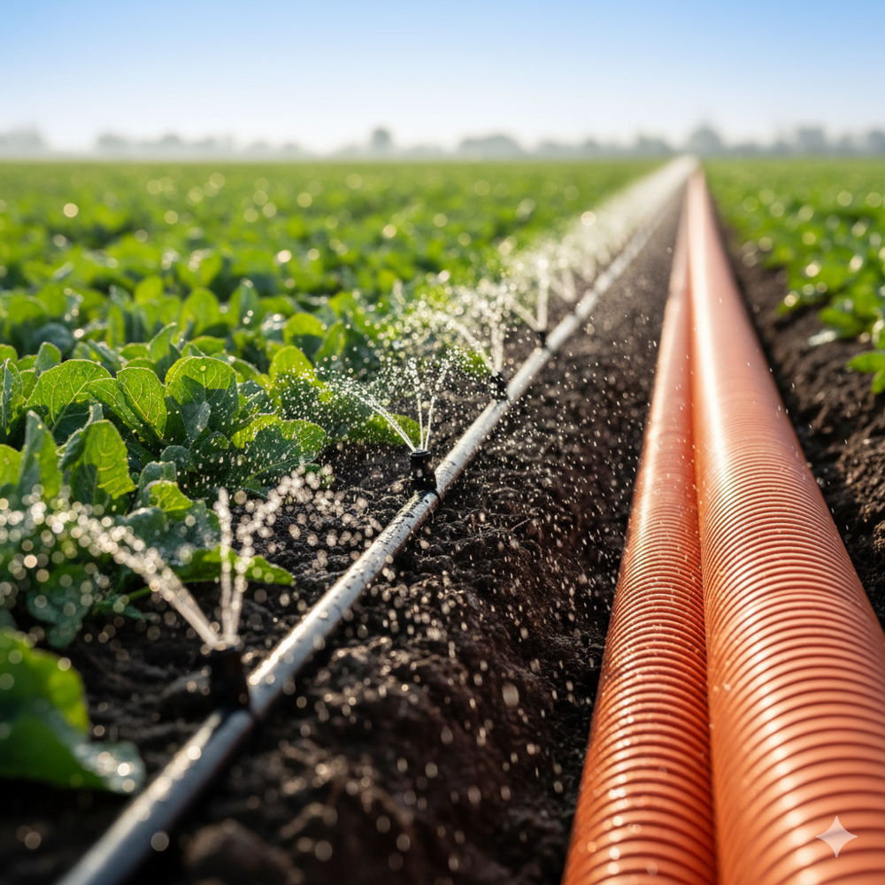 राउंड डेक एचडीपीई पाइप