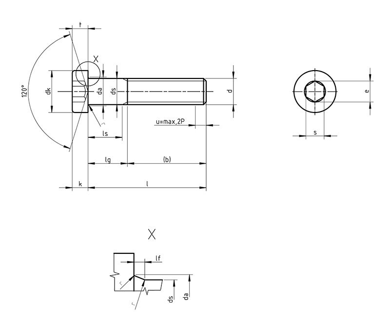 Din 7984 Hexagon Socket Thin Head Cap Screw