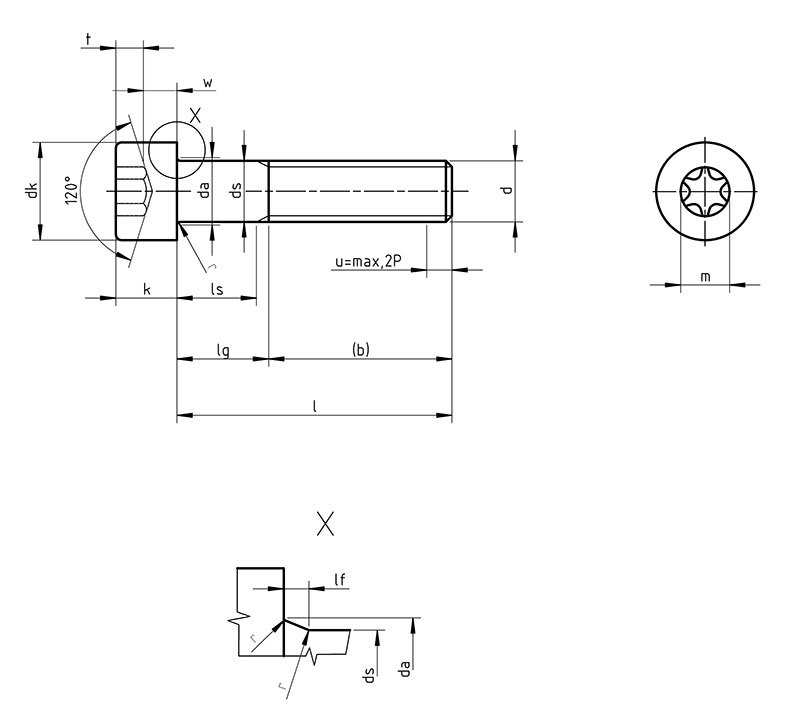 Din 912tx Torx Socket Head Cap Screws