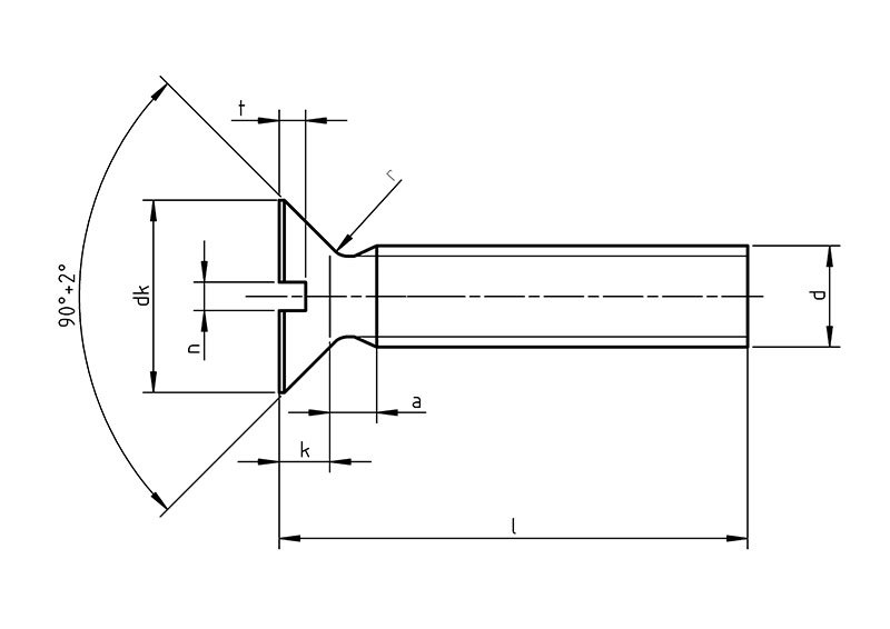 Din 963 Slotted Countersunk Head Screw