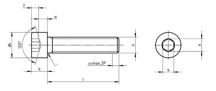 Din 912 Vg Hexagon Socket Head Cap Screws Full Thread