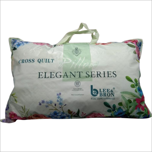 Cotton Sleeping Pillow - 17x27 Inch | Premium Microfiber Filling, Soft And Supportive Design For Optimal Neck Alignment