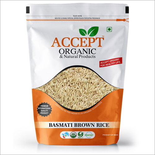 Basmati Brown Rice - Organic, Medium Grain, Dried | Pleasing Aroma, Soft Texture, Versatile for Diverse Cuisines
