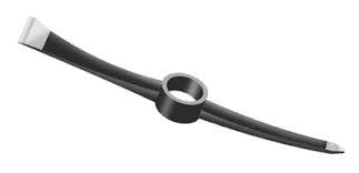 Agriculture Kudalis - Iron Material, 1.2 To 2.3 Kg Sizes, Black With Silver Tip Color | Rust Resistant, Powder Coated Finish, Ideal For Agriculture & Garden