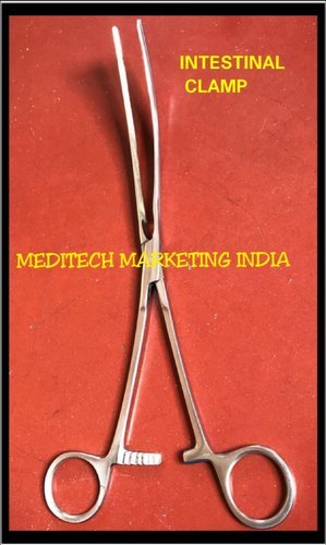 INTESTINAL CLAMP - Steel, 50 Grams | Basic Surgical Instrument, Type: Clamp, Use Type: Hospital