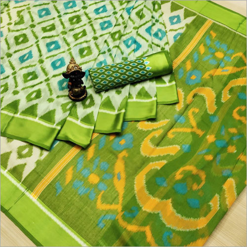 Available In All Color Ladies Fancy Cotton Saree