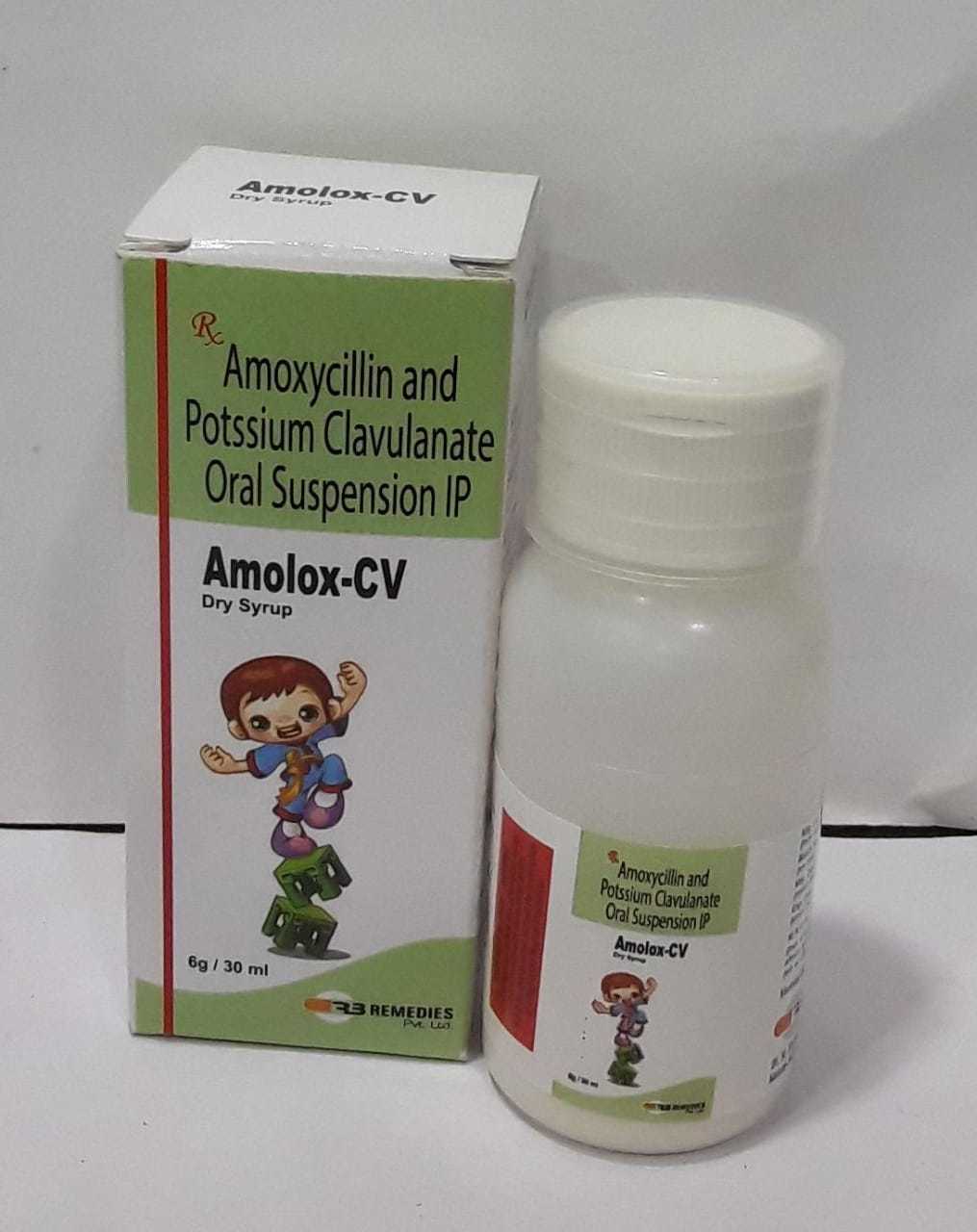 Amoxycillin - 200 Mg & Potassium Clavulanate 28.5 Mg | Anti-bacterial Powder For Children, Recommended Dosage 15 Mg/kg/day