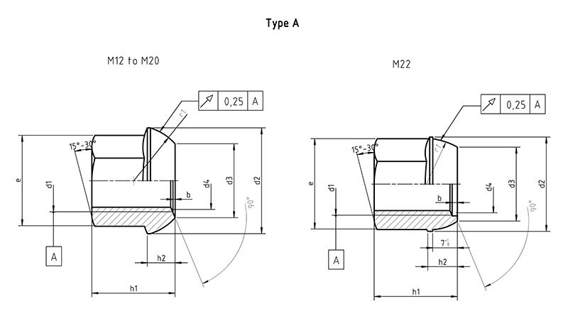 Din 74361 A Spherical Collar Nut Form A