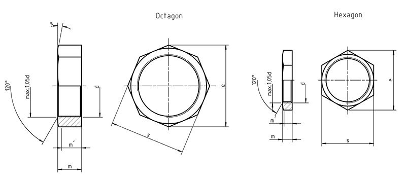 Din 80705 Thin Nuts With Fine Pitch Thread