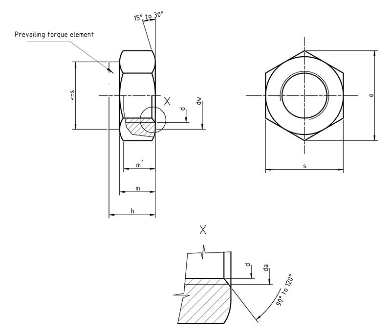 Din 985 Nylon Insert Lock Nut