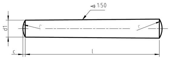 Din 1 Taper Pin