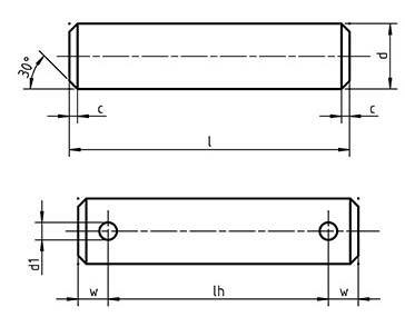 Din 1443 Clevis Pins Without Head