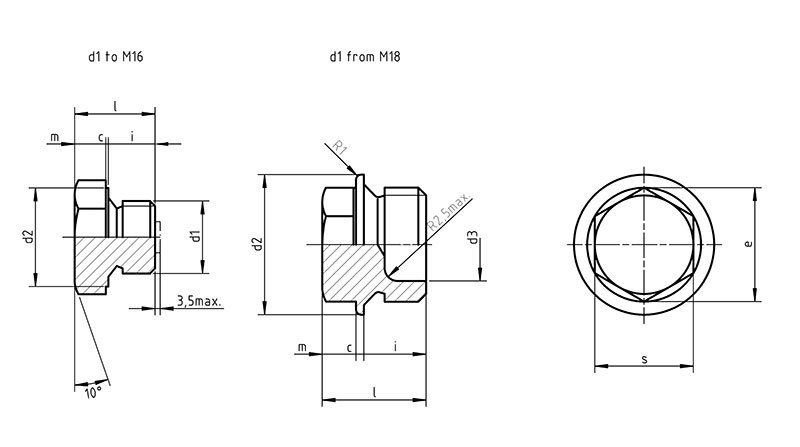 Din 7604 A Hexagon Head Pipe Plug