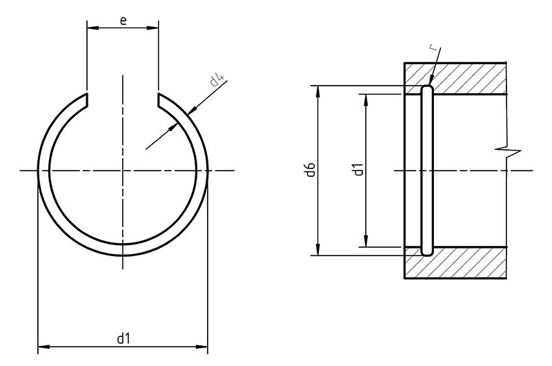 Din 7993b Internal Snap Ring