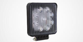 9 Led Square Fog Light Body Material: Plastic