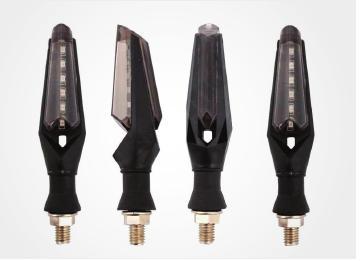 Double Side Bike Indicator - Plastic Body Material, LED Bulb Type , Blue and Yellow Lighting Colors, Durable and Lightweight Design