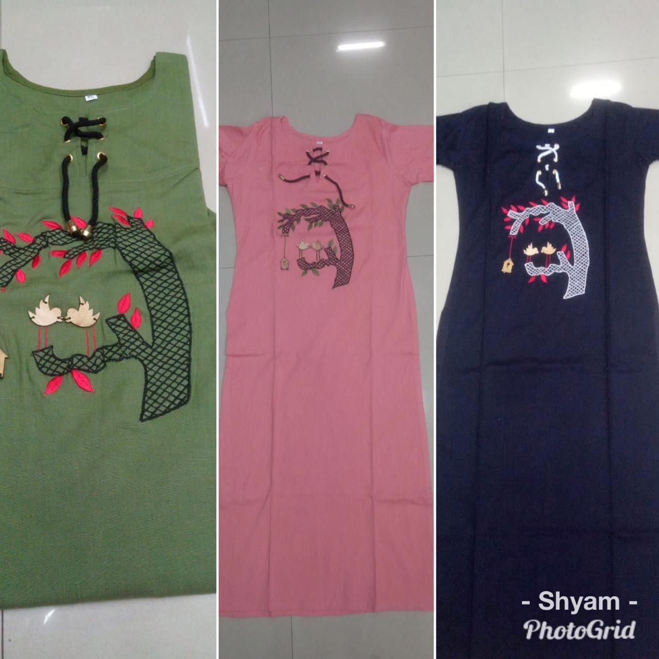 Heavy Cotton Stuf Kurti - L & Xl Sizes | Trendy Design, Comfortable Fabric, All-season Wear, 3/4th Sleeves, Customizable Styles