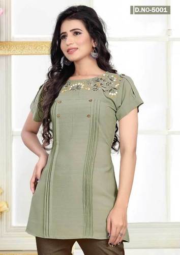 ड्राई क्लीनिंग जेंटलमैन फैब्रिक शॉर्ट टॉप्स