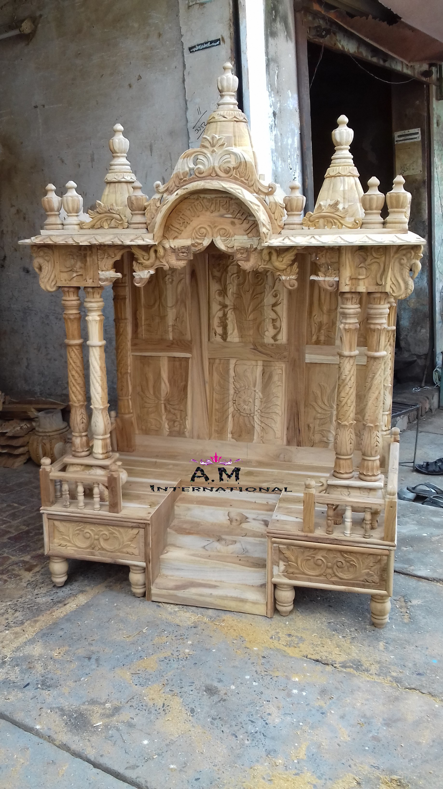Handmade Hand Made Wooden Temple