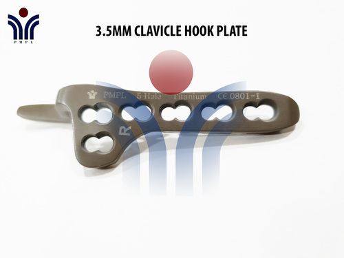 Black Lcp Clavicle Hook Plate 3.5mm