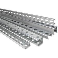 Strut Channels - Galvanized Steel Or Stainless Steel, Varies In Size, Silver Color, Pre-drilled Holes For Easy Mounting, Minimal Maintenance Required