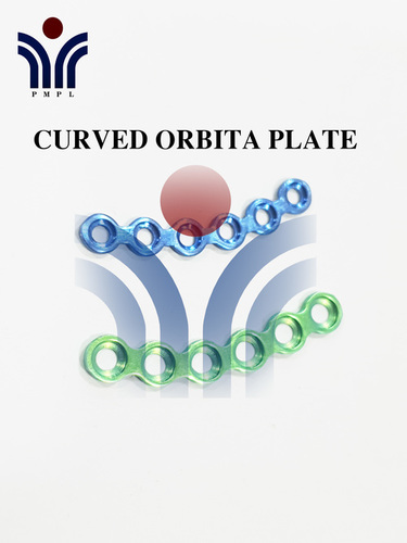 Orbita Plate - Titanium & Stainless Steel | Curved, Available in 1.5, 2.0, 2.5mm Diameter, 04, 06, 08 Hole Options