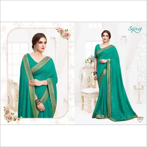 फैंसी डिजाइनर सिल्क साड़ी