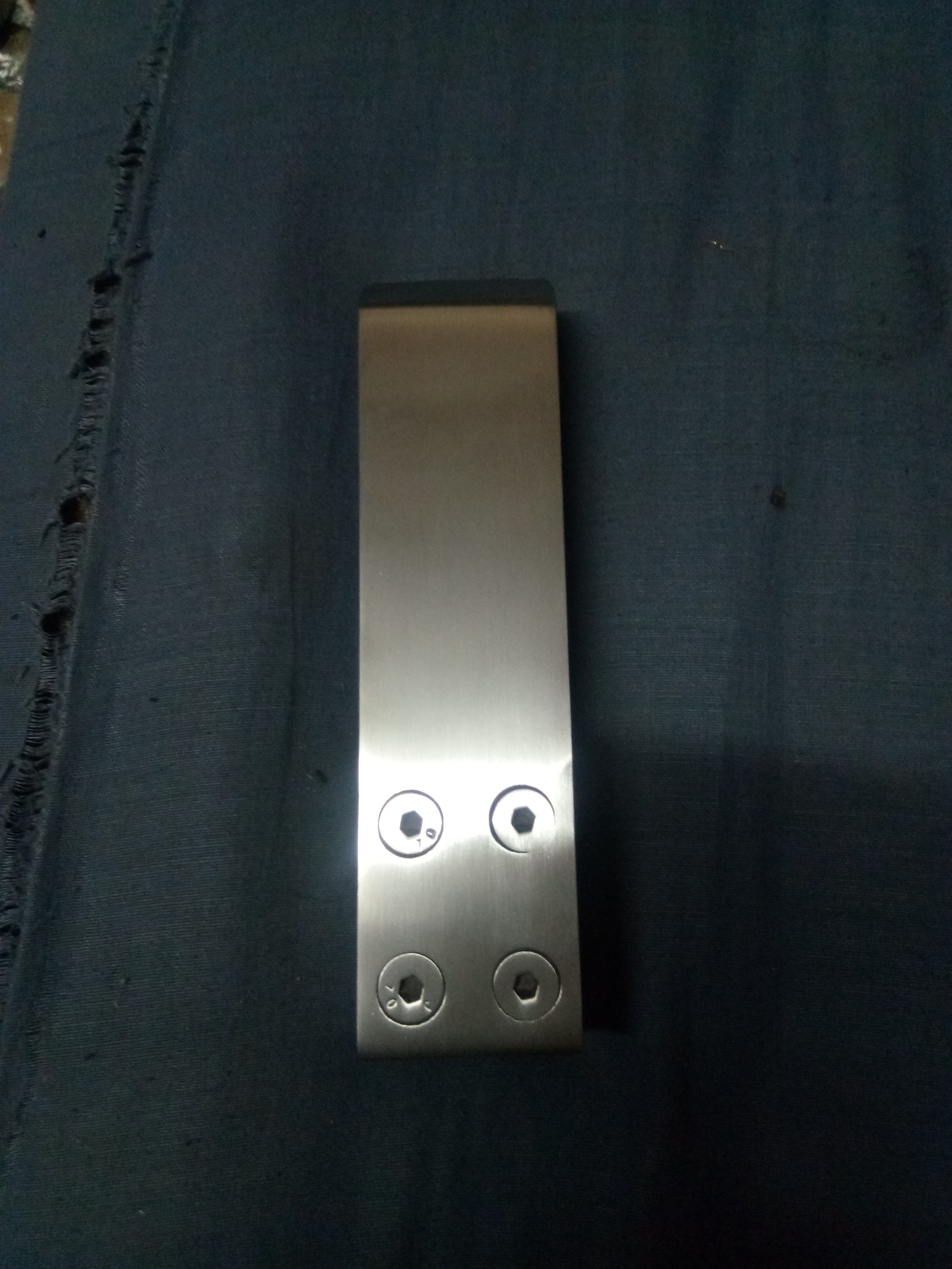 Glass Spigot - Stainless Steel 304 Grade, 6 Inch | Silver, Glossy Finish, For Internal And External Glass Applications