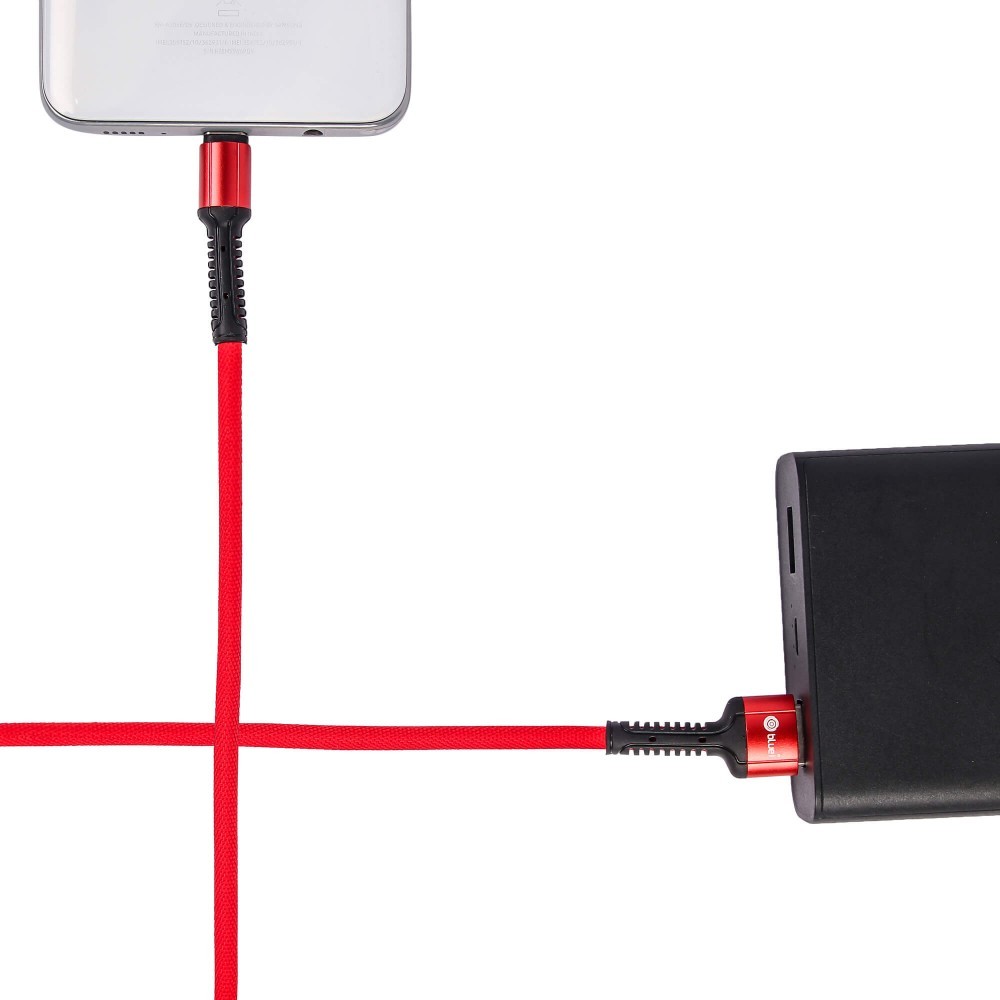 Dcx1 Fast 2.4 Amp Usb Data Cable - 1m Cloth Braided, Tangle-free, Type-c Connector | High-speed Data Transfer, Quick Charging, Portable Companion