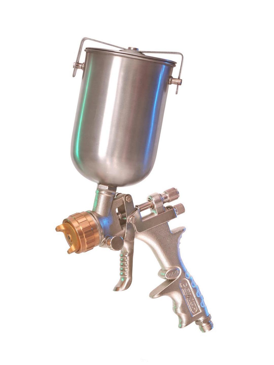 Painter Spray Gun Pr-01 - Aluminum Body, Stainless Steel Needle & Nozzle | Adjustable Fluid Fan Control, Reduced Overspray, Lightweight Design
