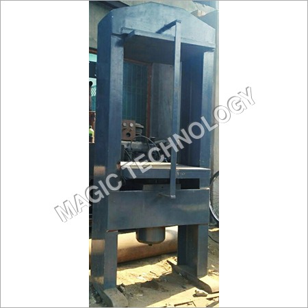 HYDRAULIC PRESS - Iron/Steel Material, 3 HP Power | Compresses Materials into Thin Sheets for Kattha & Herbal Extraction Industries, Blue Color