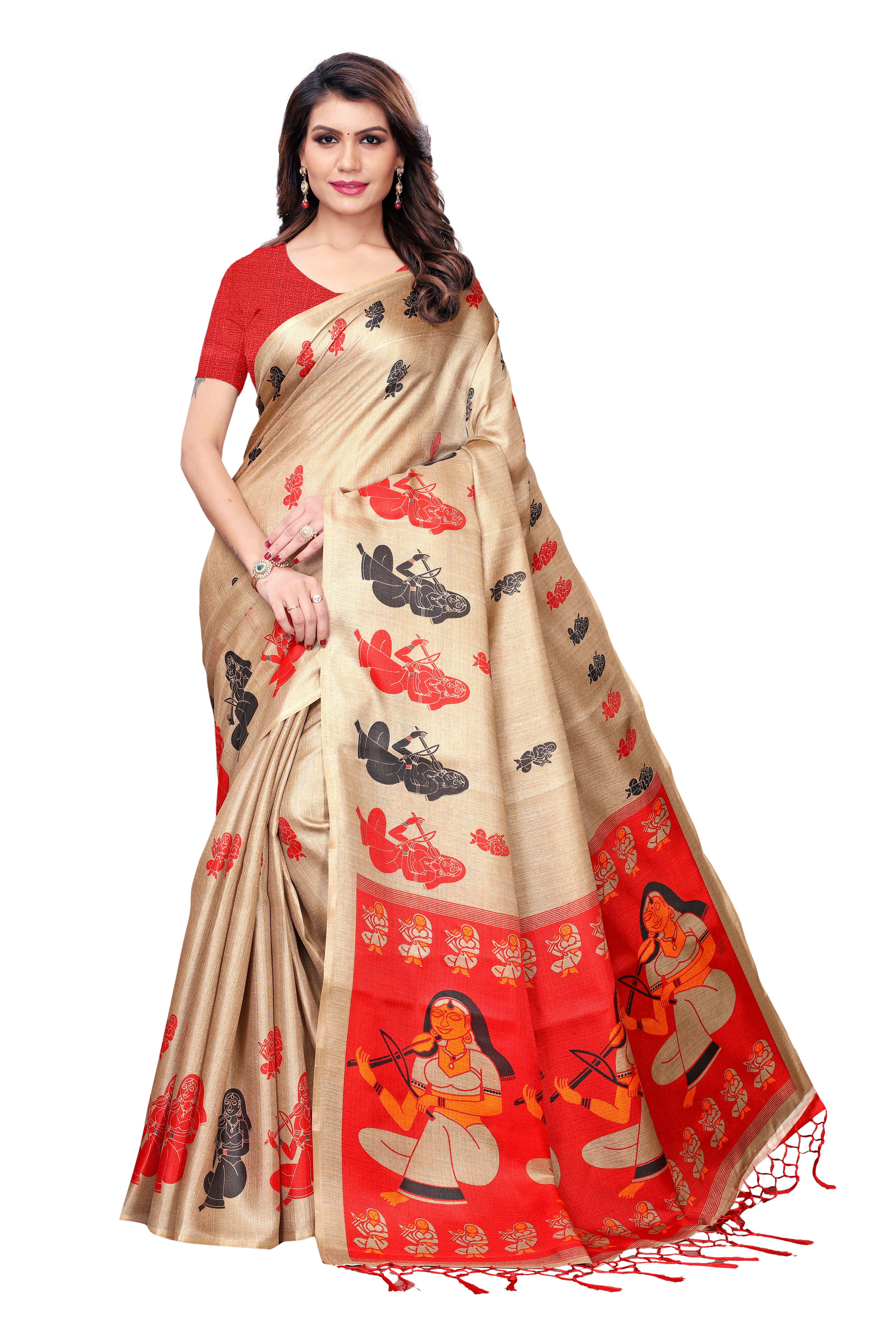 Prined Khadi Zalar Saree - Khadi Silk, 275 Printed Design | Multicolored, Seasonal Versatility For Rainy, Spring, Summer, And Winter Wear, Bangali Style