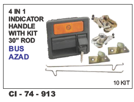4 In 1 Indicator Handle W/Kit 30 Inch Rod Bus Azad Universal Warranty: Yes